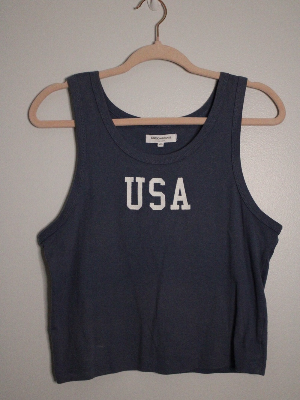 Grayson Threads Navy USA Tank Top